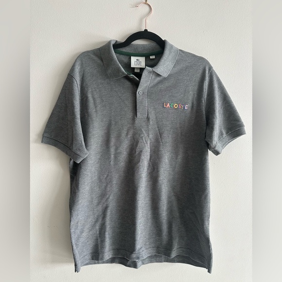 NWT Lacoste Grey Short Sleeve Polo Size M - Picture 2 of 8